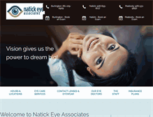 Tablet Screenshot of natickeyeassociates.com